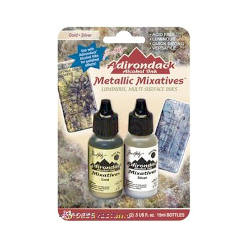 Buy Adirondack Alcohol Ink Metallic Mixatives - Gold and ...